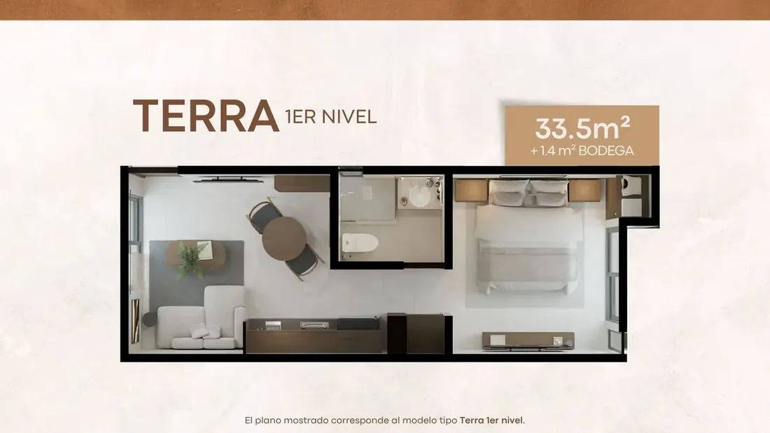 Plano arquitectónico Terra 1er nivel